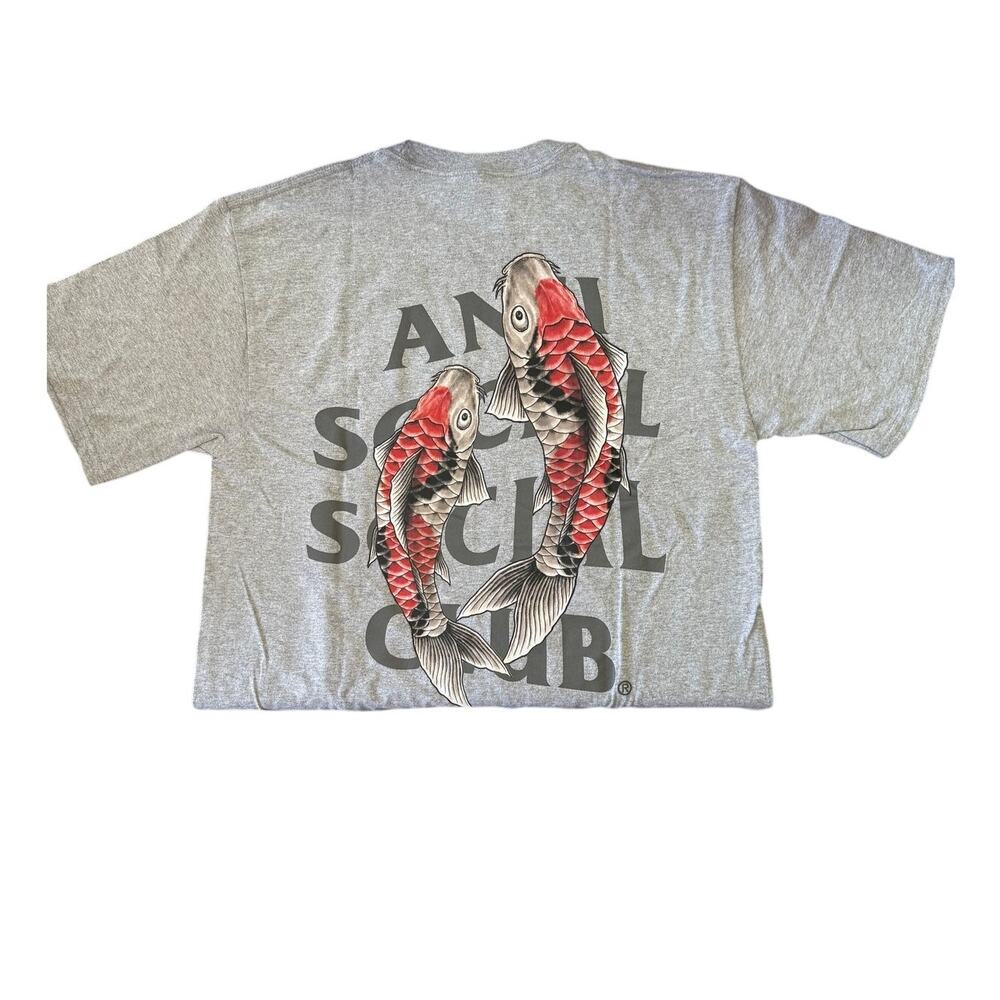 Anti Social Social Club Grey Koi Garden*Size M*SOLD OUT*New with tags - Picture 2 of 4